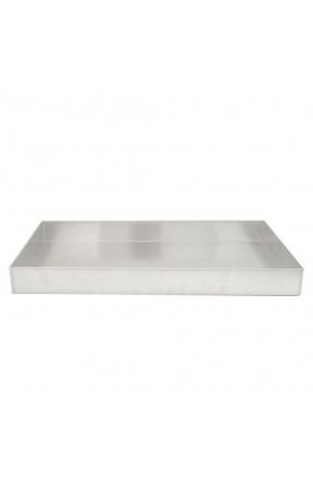 Rectangular perforated baking tray