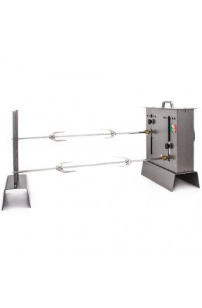 electric double rotisserie with 2 skewers